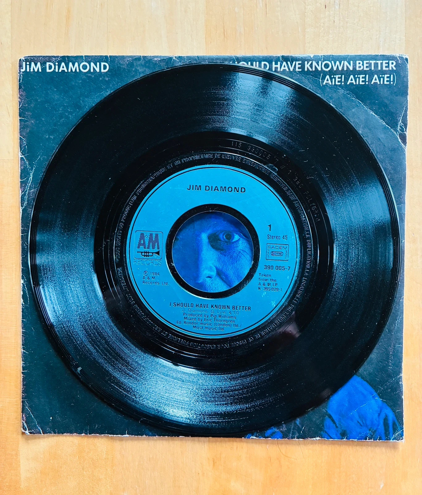 Disco de vinil 45T Jim Diamond I should I known better. – photo 3